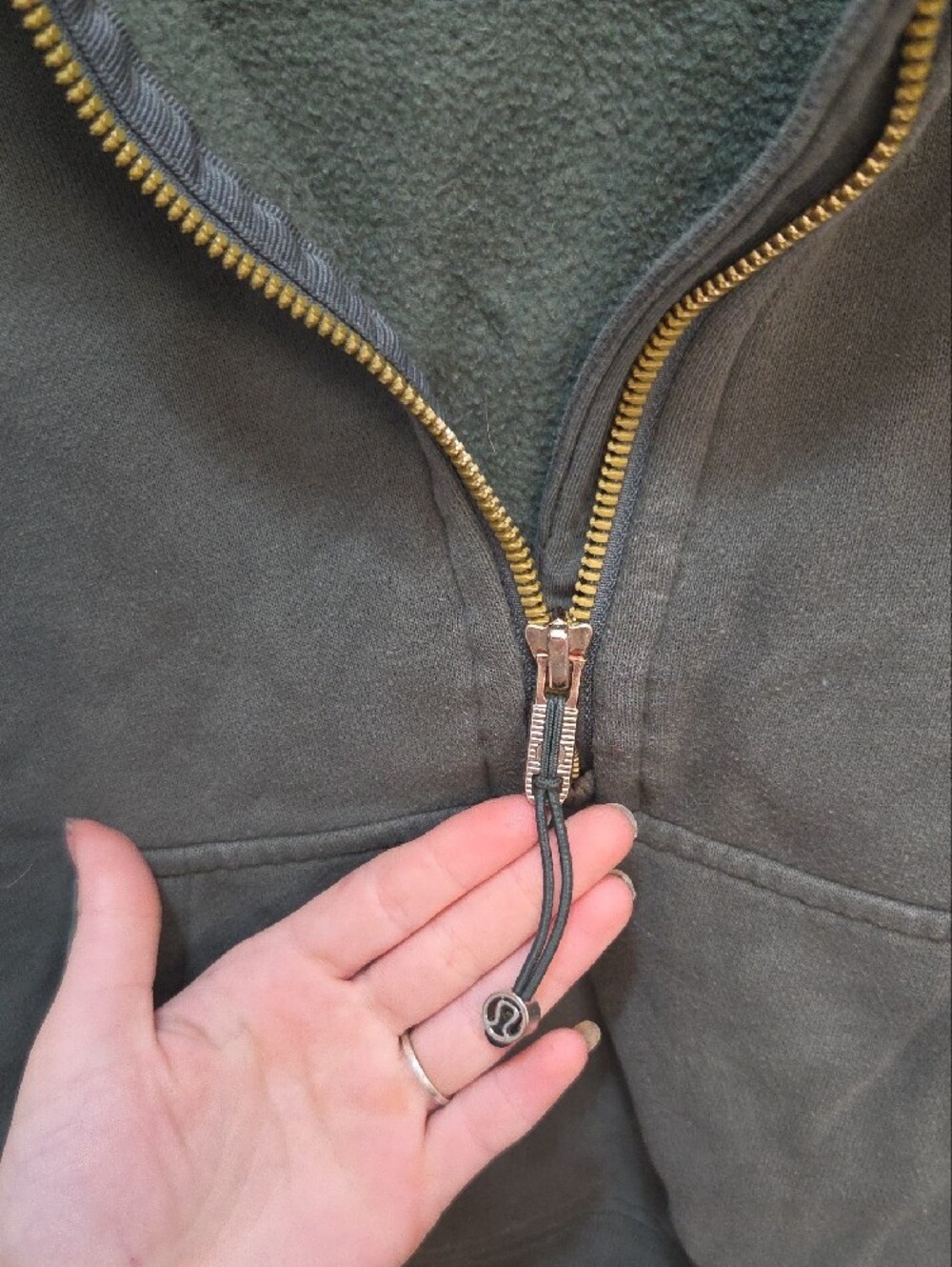 Lululemon Half Zip Cropped Scuba Hoodie - Picture 2 of 4